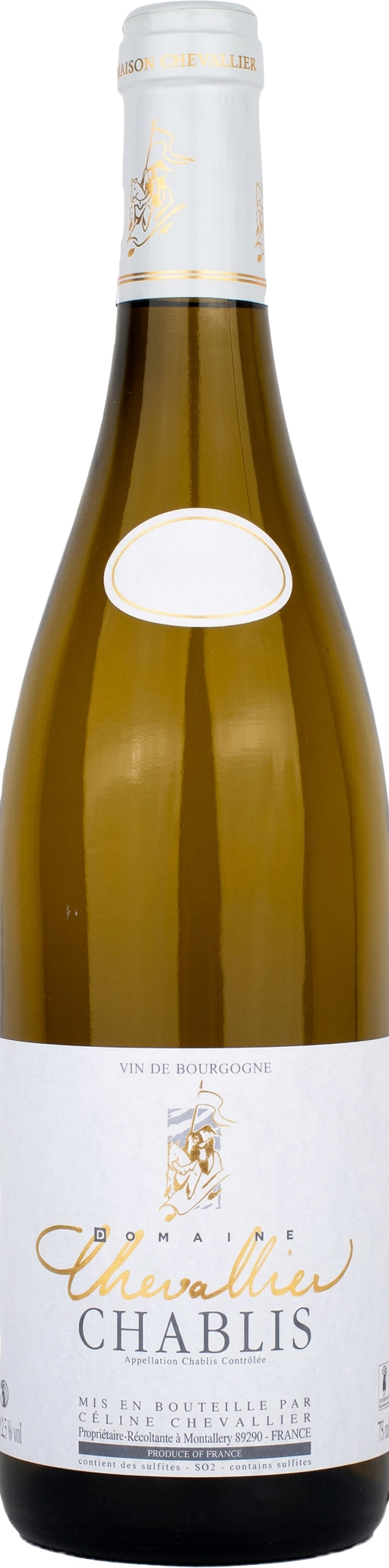 Domaine Céline Chevallier Chablis AOC bottle from the supplied wine selection